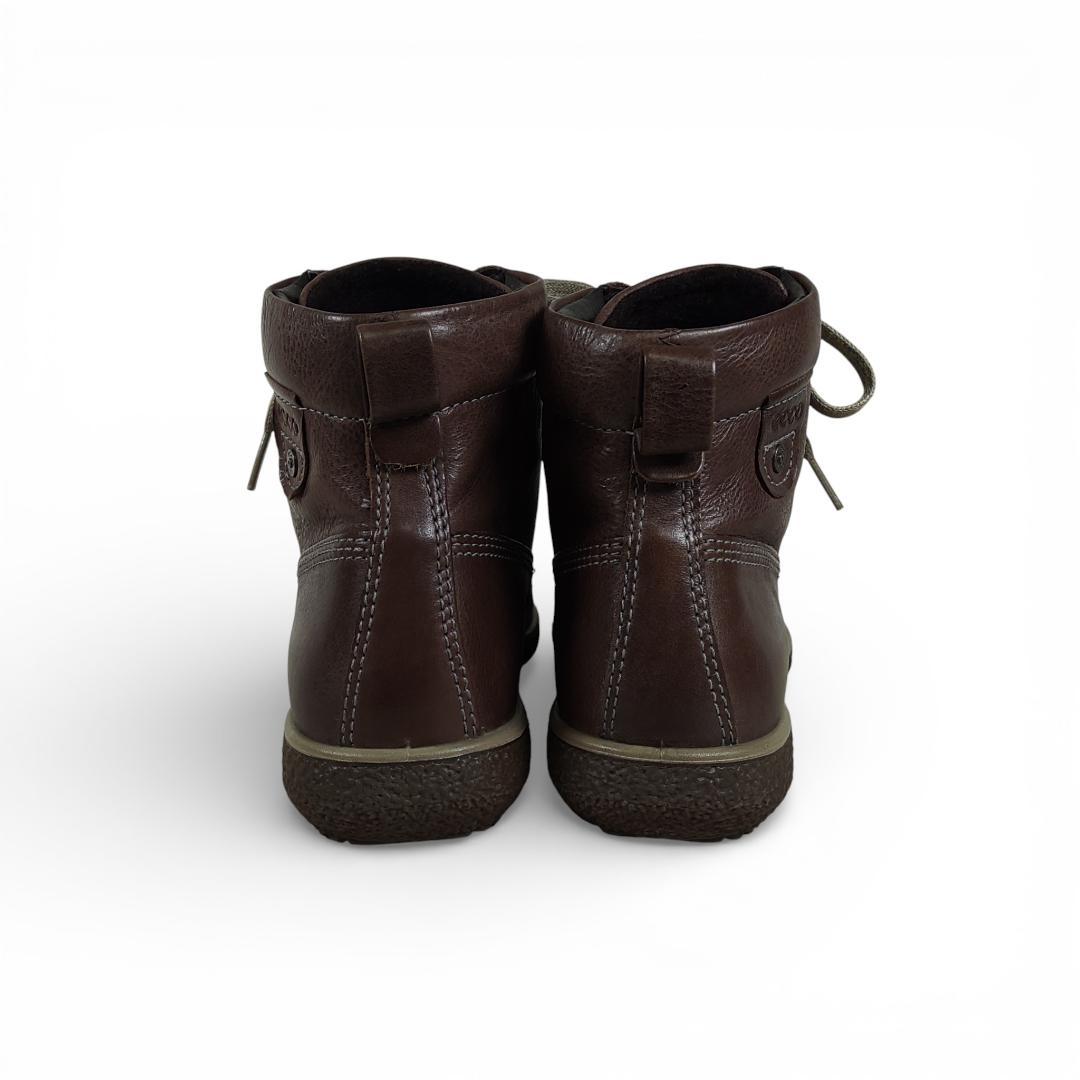 エコー|ショートブーツ|ボア素材|39|濃茶|i1800