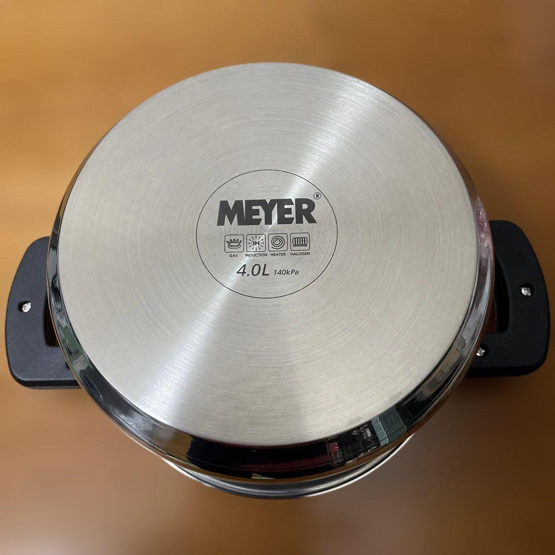 MEYER マイヤー 超高圧力鍋　4.0L ハイプレッシャークッカー　ステンレス