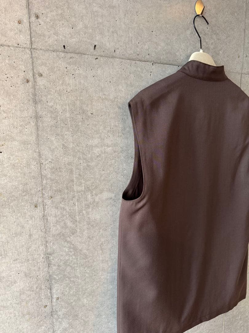 LUTAYS リュテス VALMONT VEST ウールベスト 茶 50 未使用