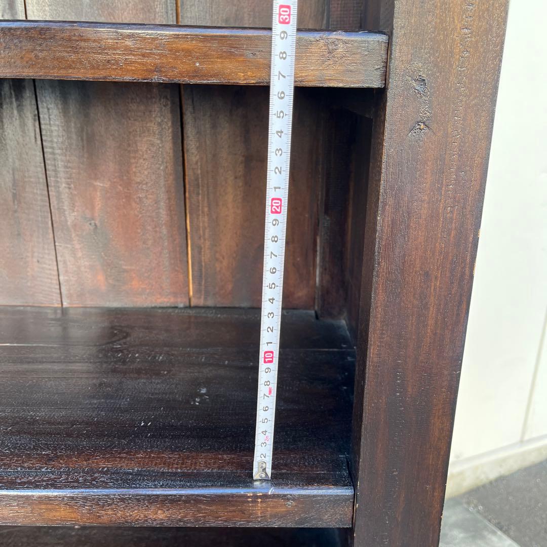 ビンテージ古家具◾️木製無垢材 古着屋で使っていたディスプレイ棚 展示棚 シェルフ
