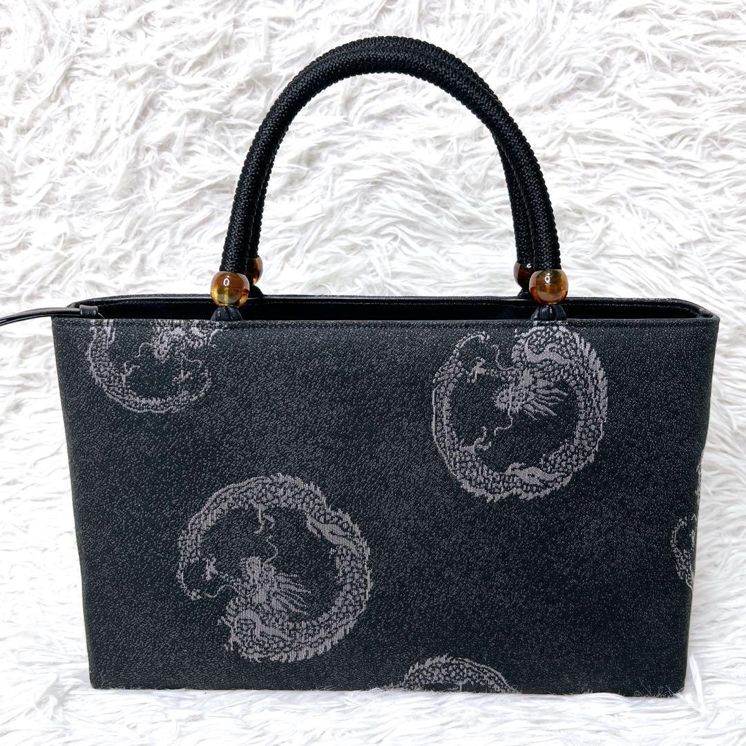 【極美品】京都 西陣 iroha いろは 利休バッグ 龍 西陣織 和装フォーマル