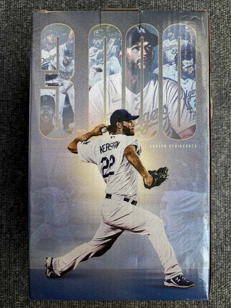 ドジャース　クレイトン・カーショウの3000奪三振達成記念ボブルヘッド