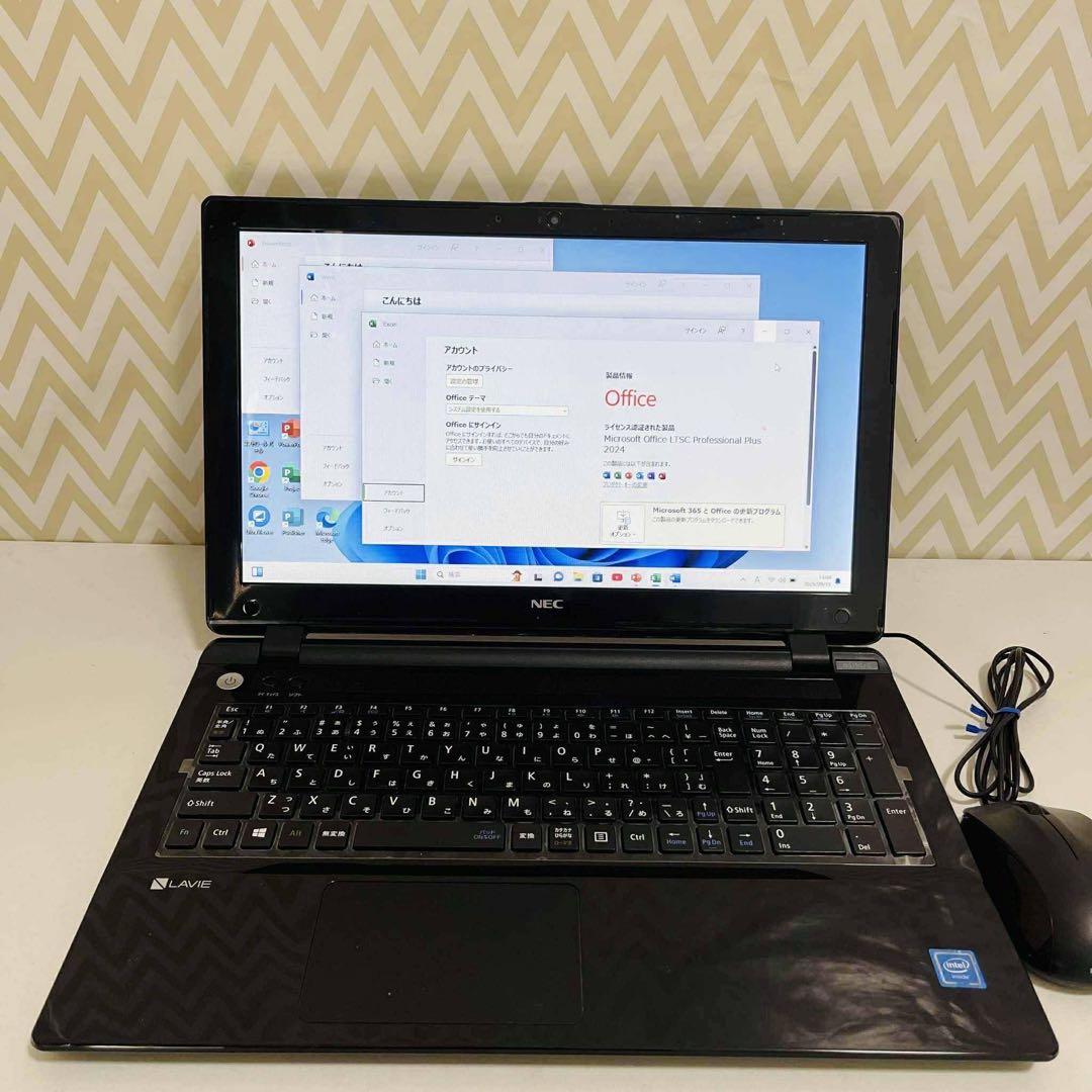 T398 NECノートパソコンSSD高速 WEBカメラWindows11オフィス