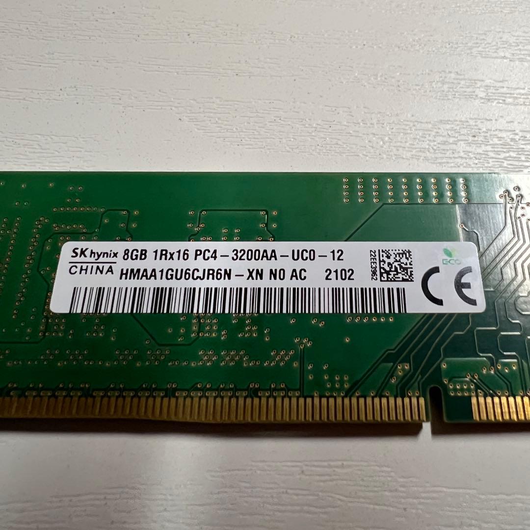 SK hynix 8GB DDR4 3200MHz メモリー×2 動作確認品