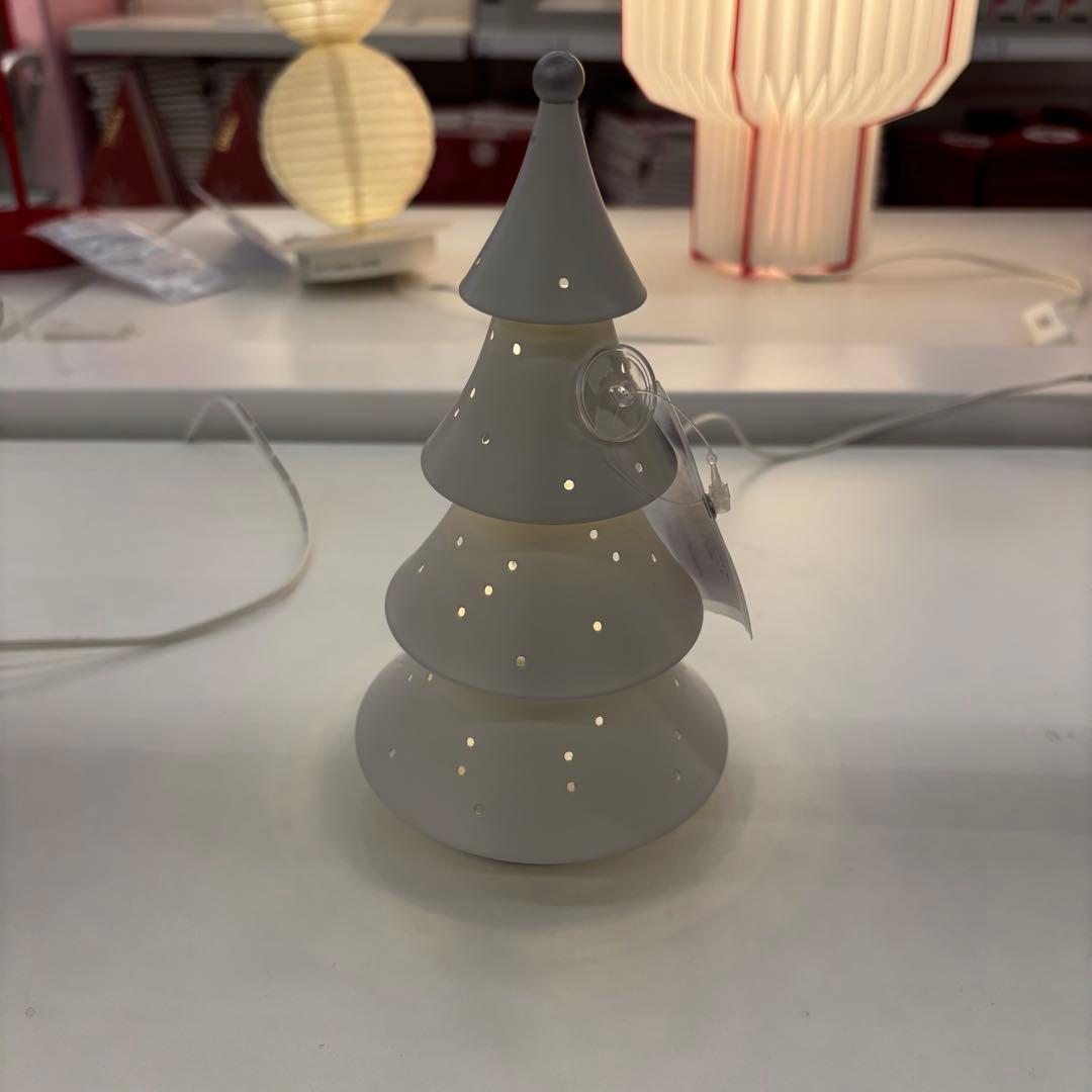 ストローラ LEDデコレーションテーブルランプ、ツリーメタル/電池式 18cm