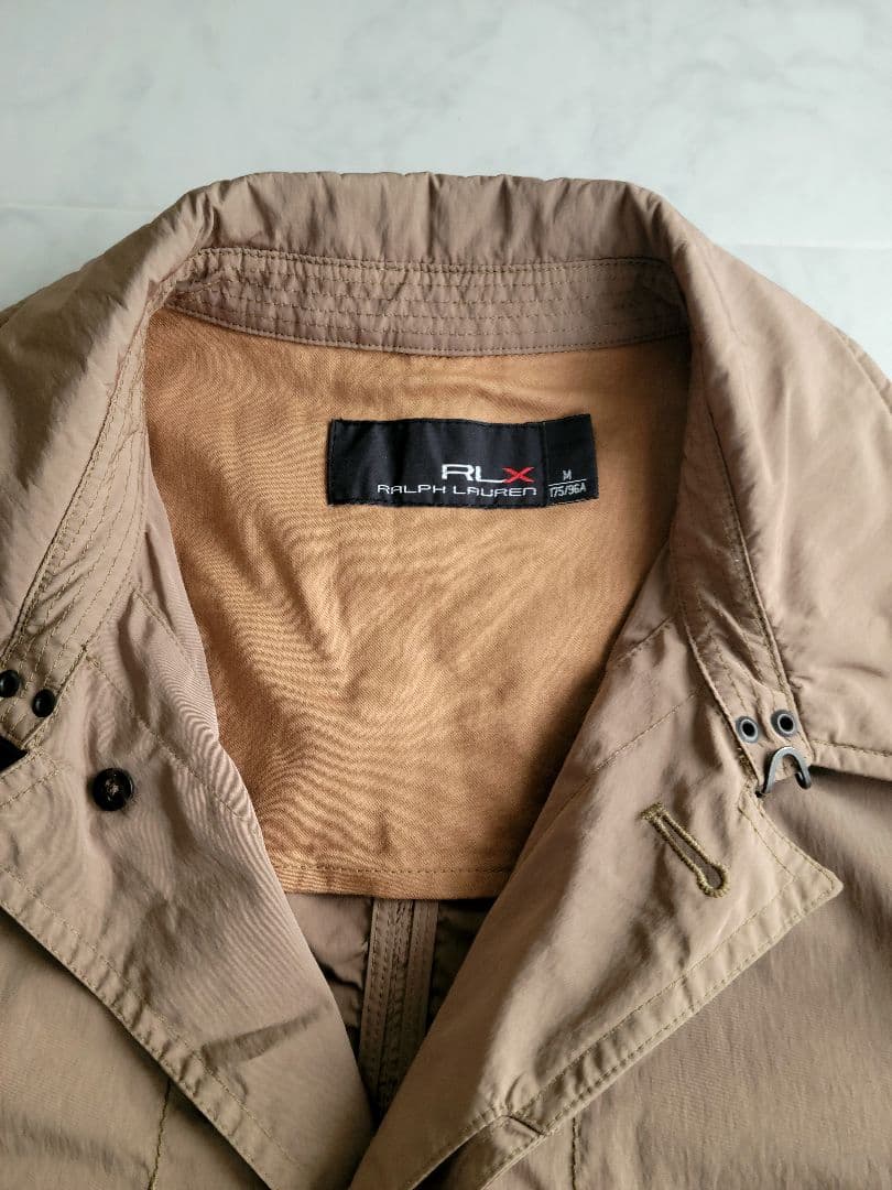 RLXRalphLorenラルフローレンメンズナイロンライトジャケットMベージュ
