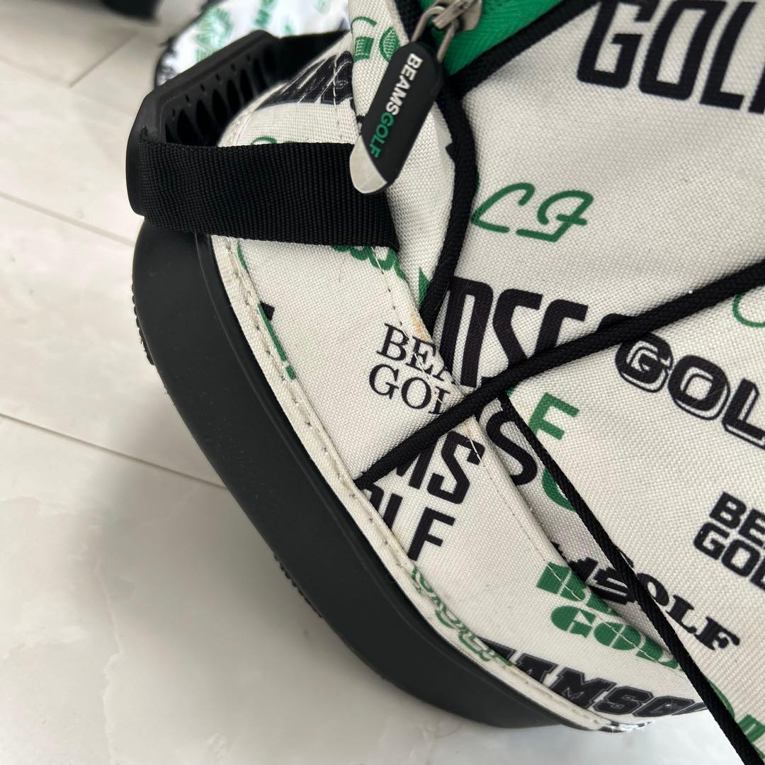 BEAMS GOLF マルチロゴ スタンドキャディバッグ　ヘッドカバー付属
