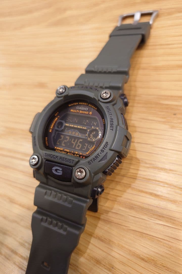 CASIO G-SHOCK ソーラー電波時計 GW-7900　アーミーグリーン