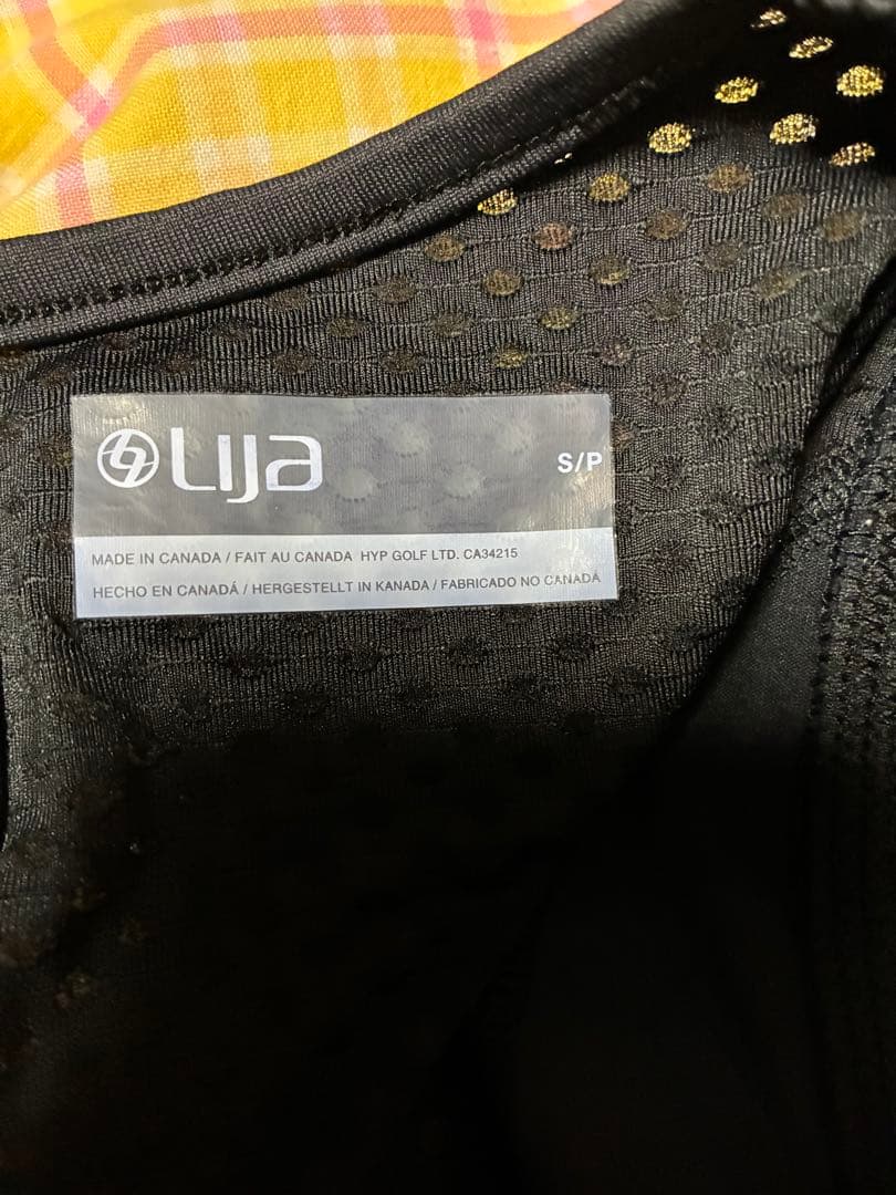 Lija タンクトップ　S/P 黒