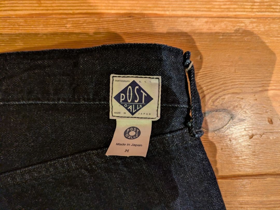 【サイズM】ポストオーバーオールズ　デニム　No.2ファイブポケット