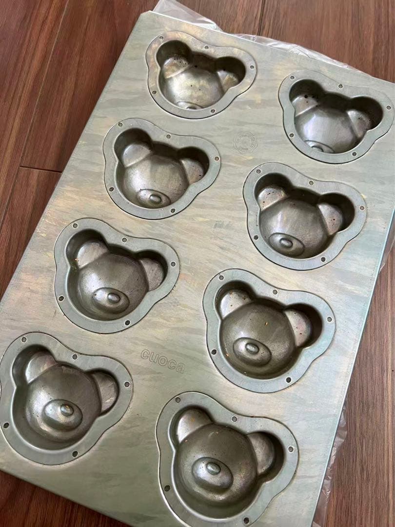 クマ型焼き菓子型 8個セット　cuoca千代田金属