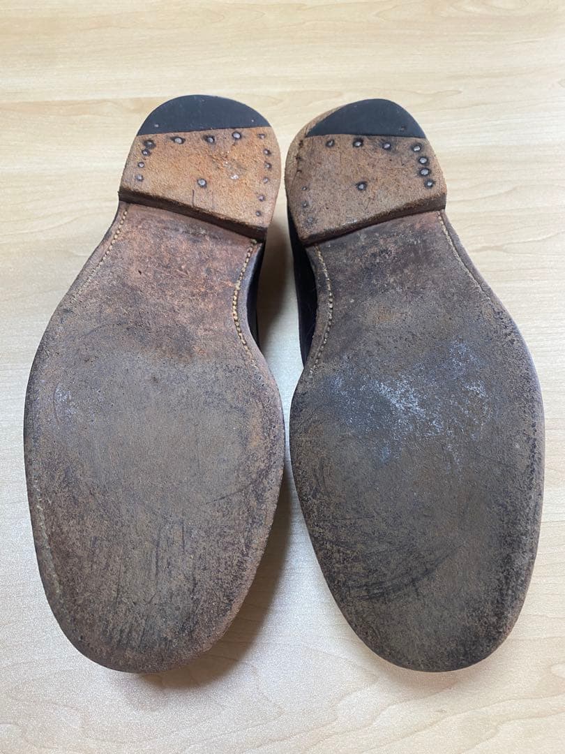 （希少）オールディン　コードバン　ローファー　バーガンディ6 2/1（25.0）