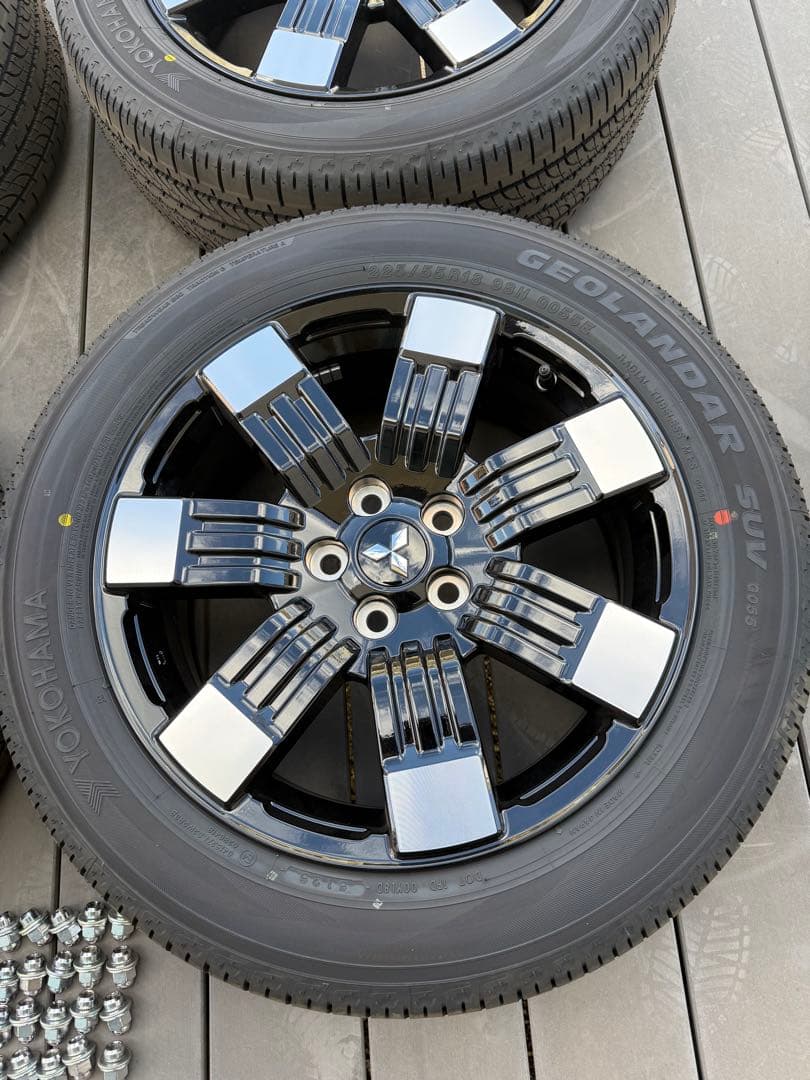 ①/4】2026式デリカd5 純正タイヤホイール4本セット新車外し グレードP