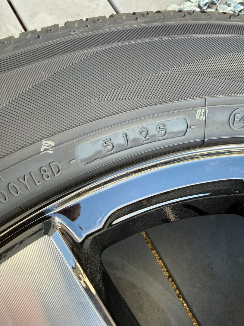 ①/4】2026式デリカd5 純正タイヤホイール4本セット新車外し グレードP