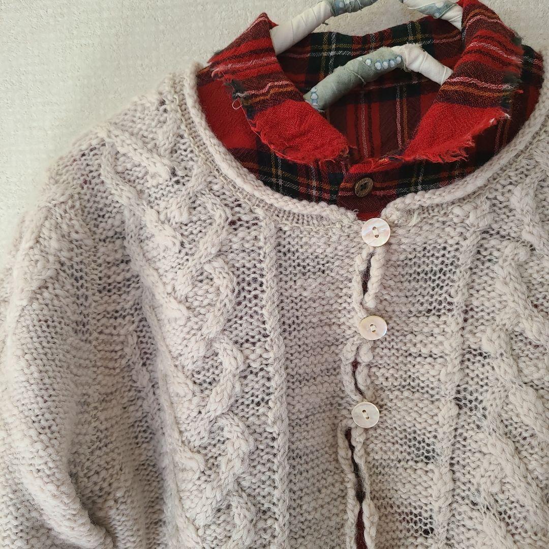 【美品】45rpm ◡̈ シャツ　タータンチェック