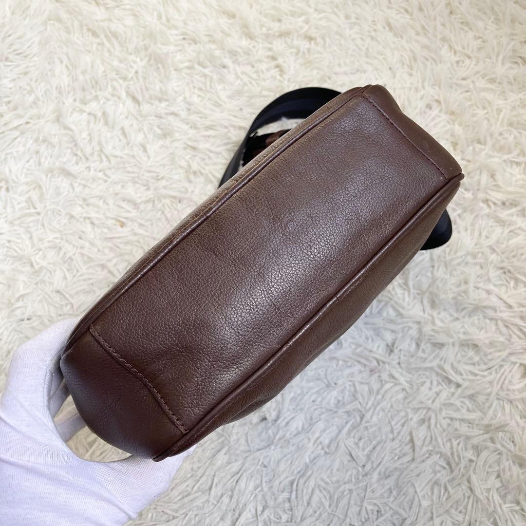 極美品 COACH チャールズ フライトバッグ ヘリテージ ボディバッグ