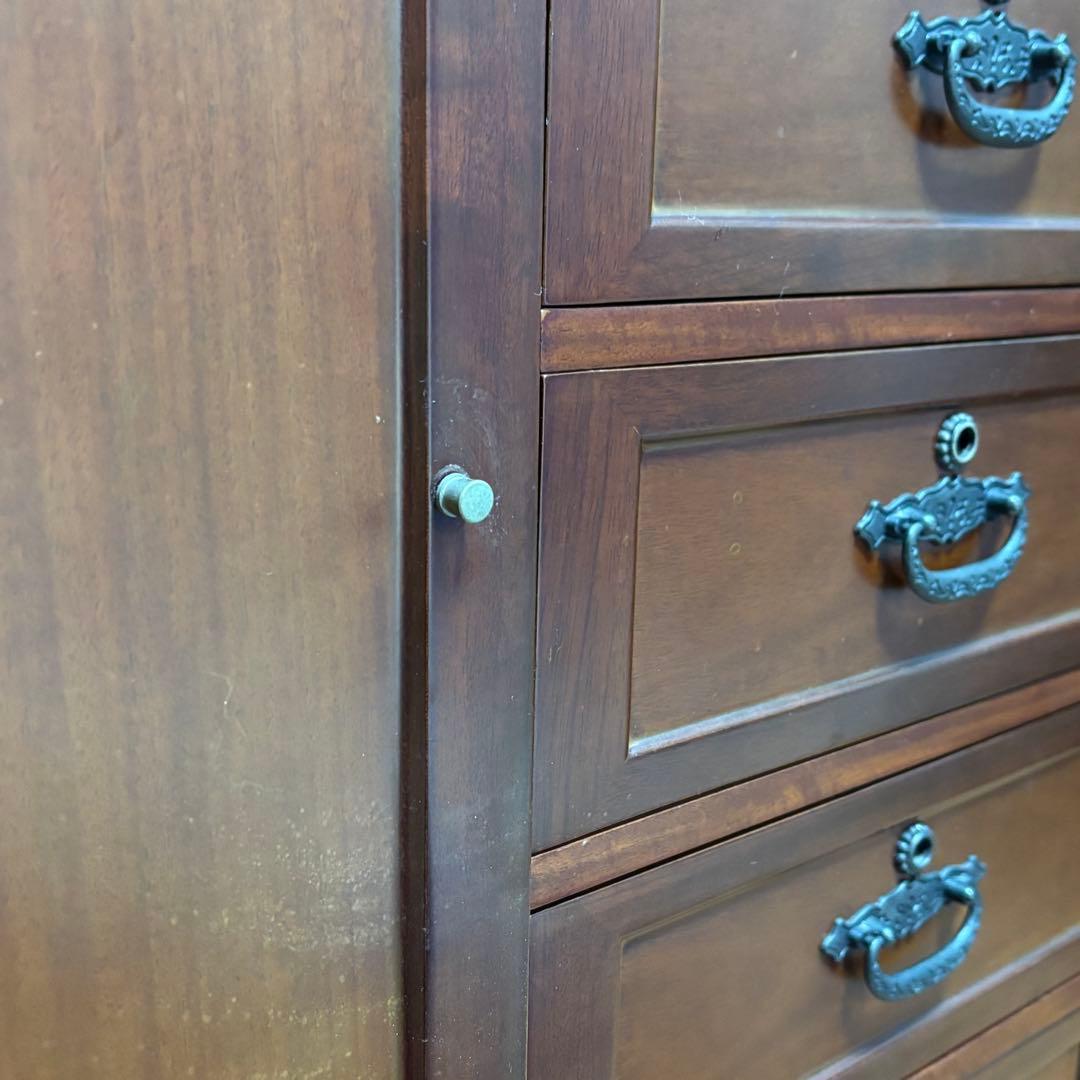 和風　箪笥　昭和レトロ　飾り棚　アンティーク　木製タンス　収納　引き出し