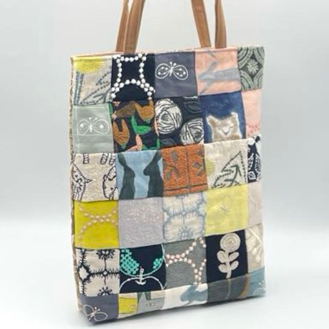 ㊺ミナペルホネン*パッチワーク ハンドメイド バッグ