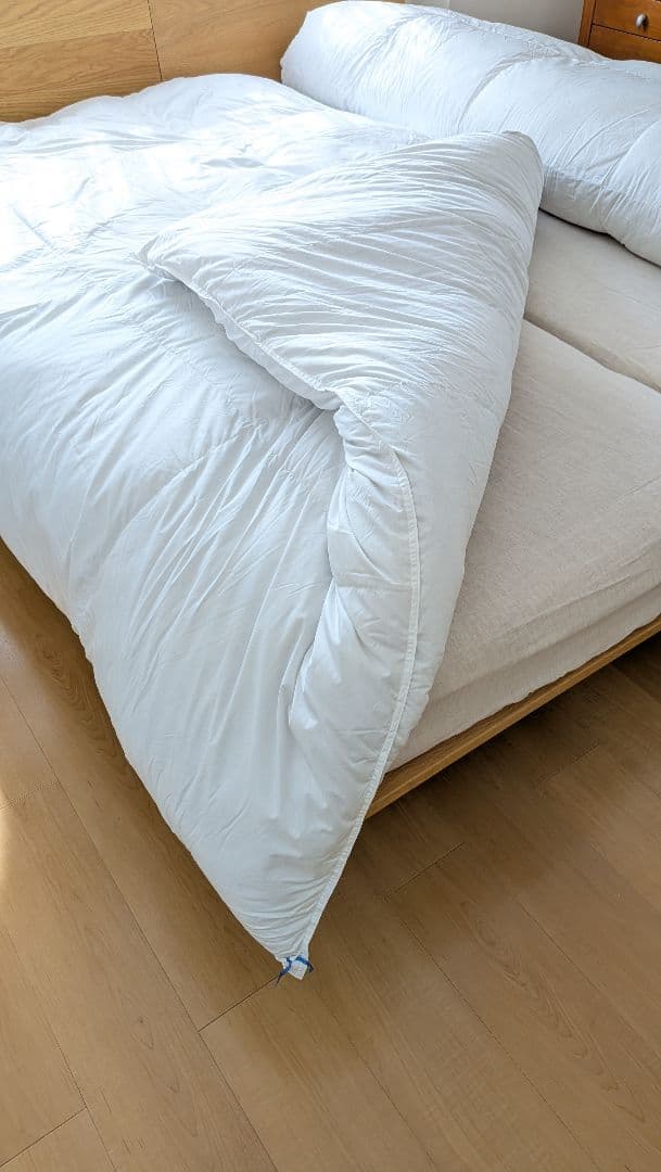 無印良品 防ダニ 羽毛掛けふとん・二層式/ シングル 150x210 1枚