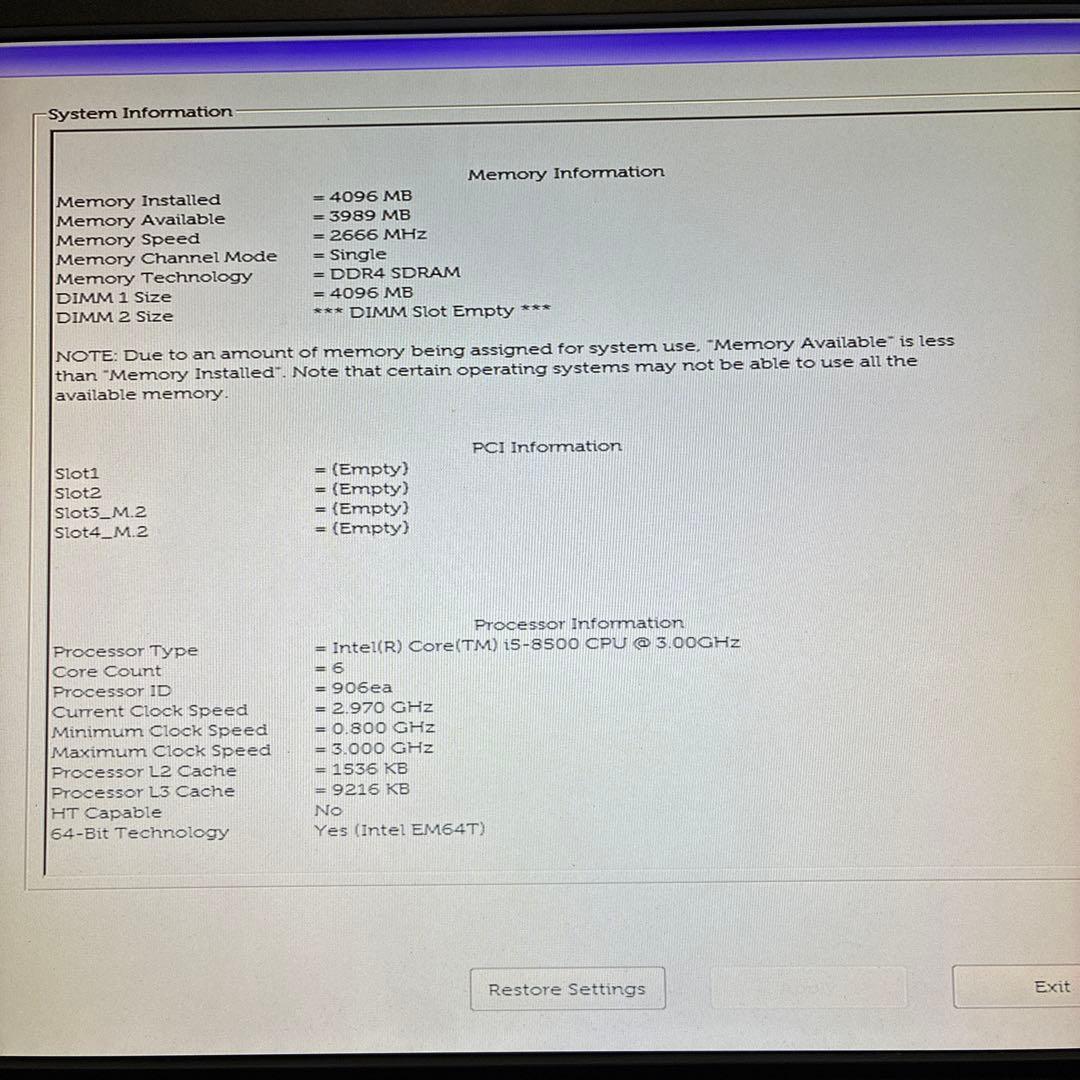 第8世代！Core i5！DELL OptiPlex 3060！BIOS確認済！