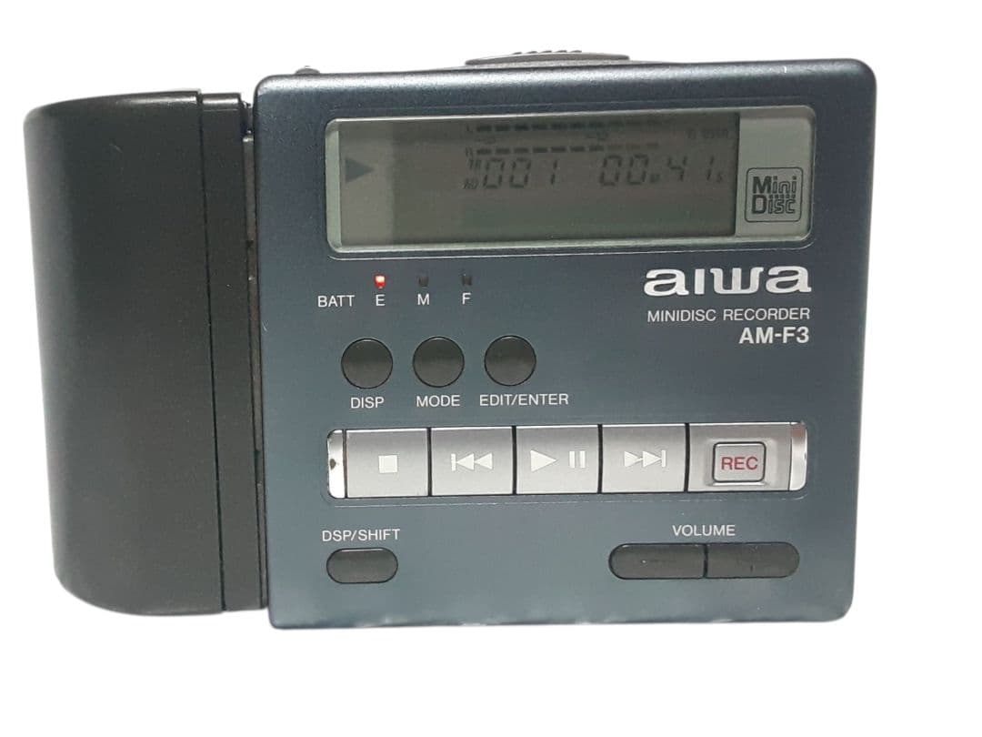 動作品 AIWA ポータブルMDレコーダー AM-F3 aiwa