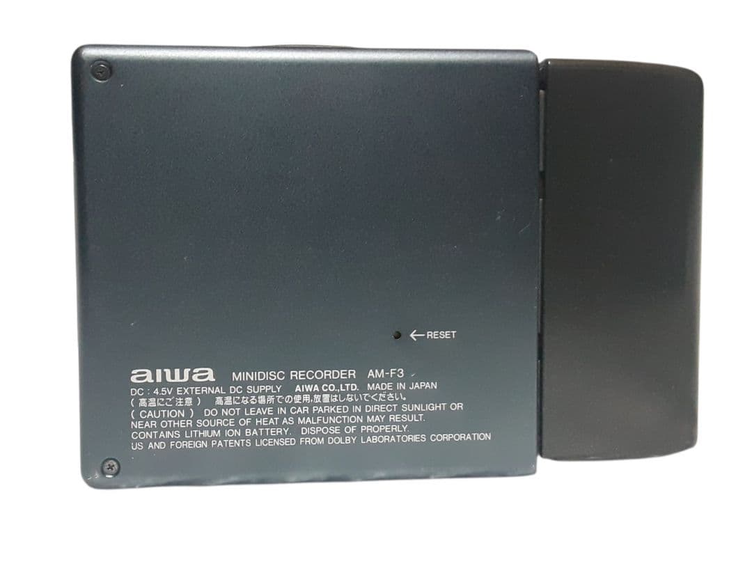 動作品 AIWA ポータブルMDレコーダー AM-F3 aiwa