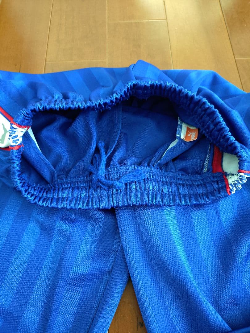 PUMA ジャージ上下セットアップ 青 ストライプ Mサイズ 美品