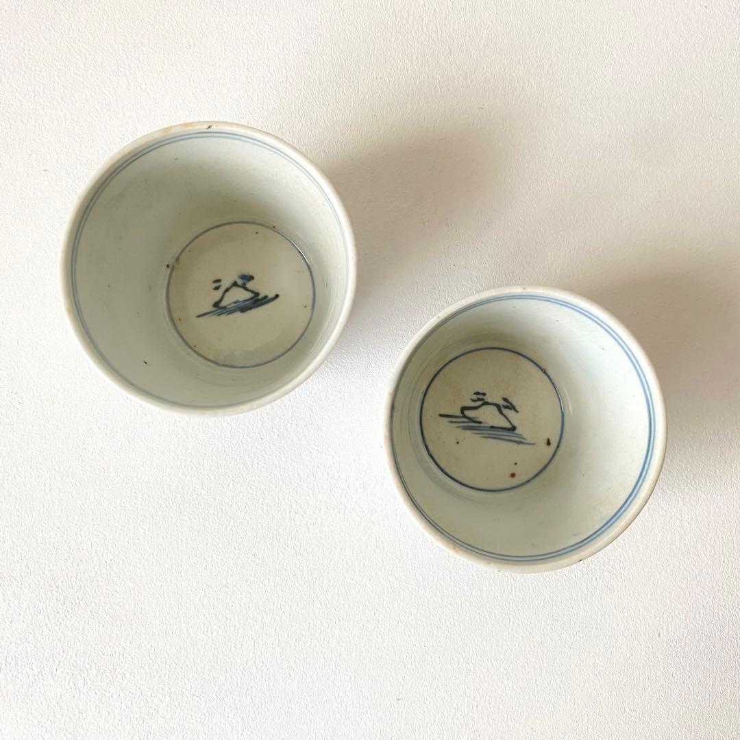 古伊万里　蕎麦猪口　2個セット　古美術　伊万里焼