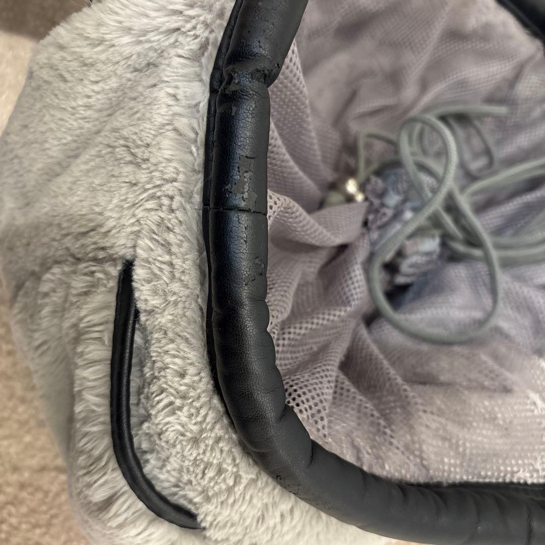 designf デザインfのマシュマロバッグ　ファー　サイズ