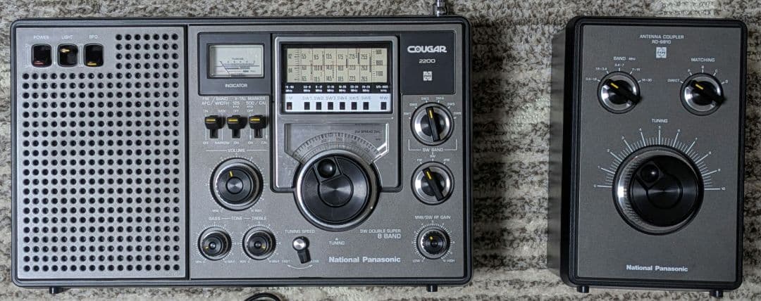 National　ナショナルクーガーRF-2200、 アンテナカプラー、アンテナ