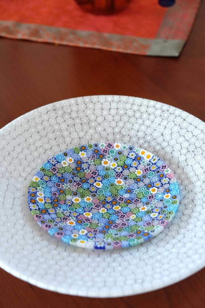 ミルフィオリ エルコーレモレッティ プレート 皿 黒木国昭/藤田喬平/田子美紀