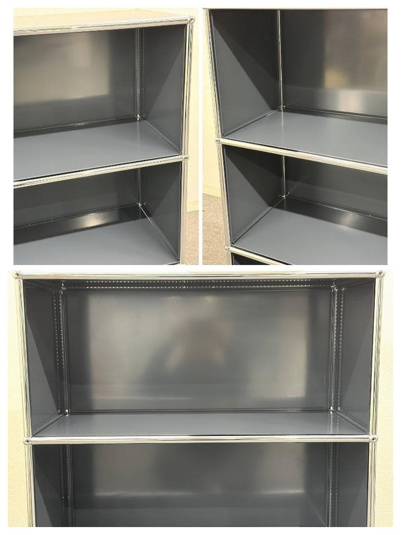 正規品■USMハラー■オープンシェルフ　1列3段　アントラサイト　オフィス