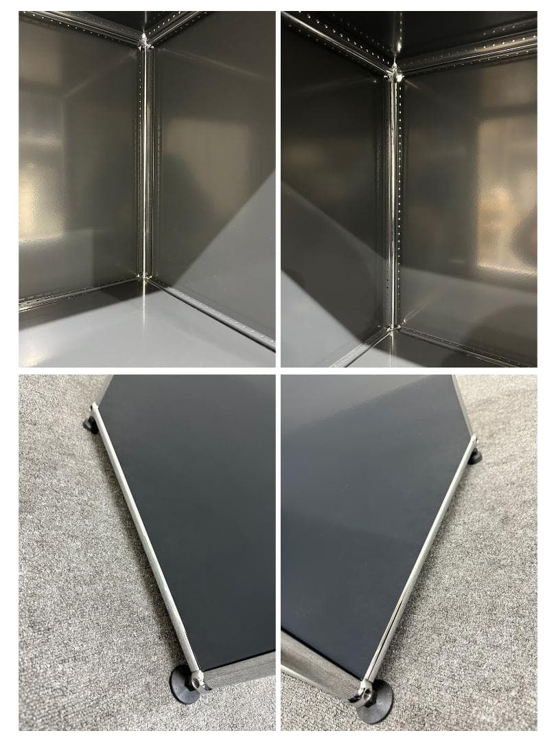 正規品■USMハラー■オープンシェルフ　1列3段　アントラサイト　オフィス