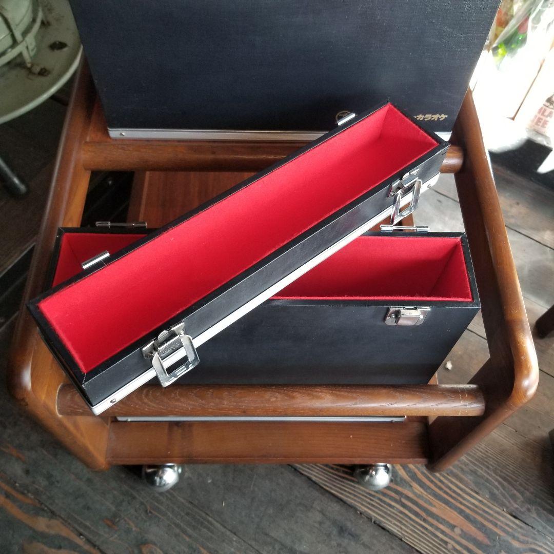 業務用　レコード　サイズ　アルミ製　ブラック　カラー　キャリー　ケース　４個