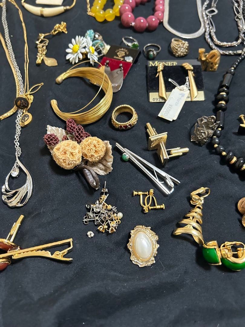 メッキ　アクセサリー　MONET パール