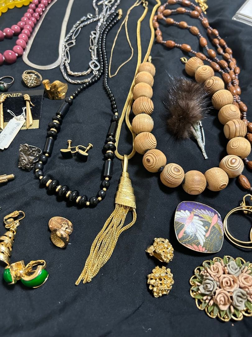 メッキ　アクセサリー　MONET パール