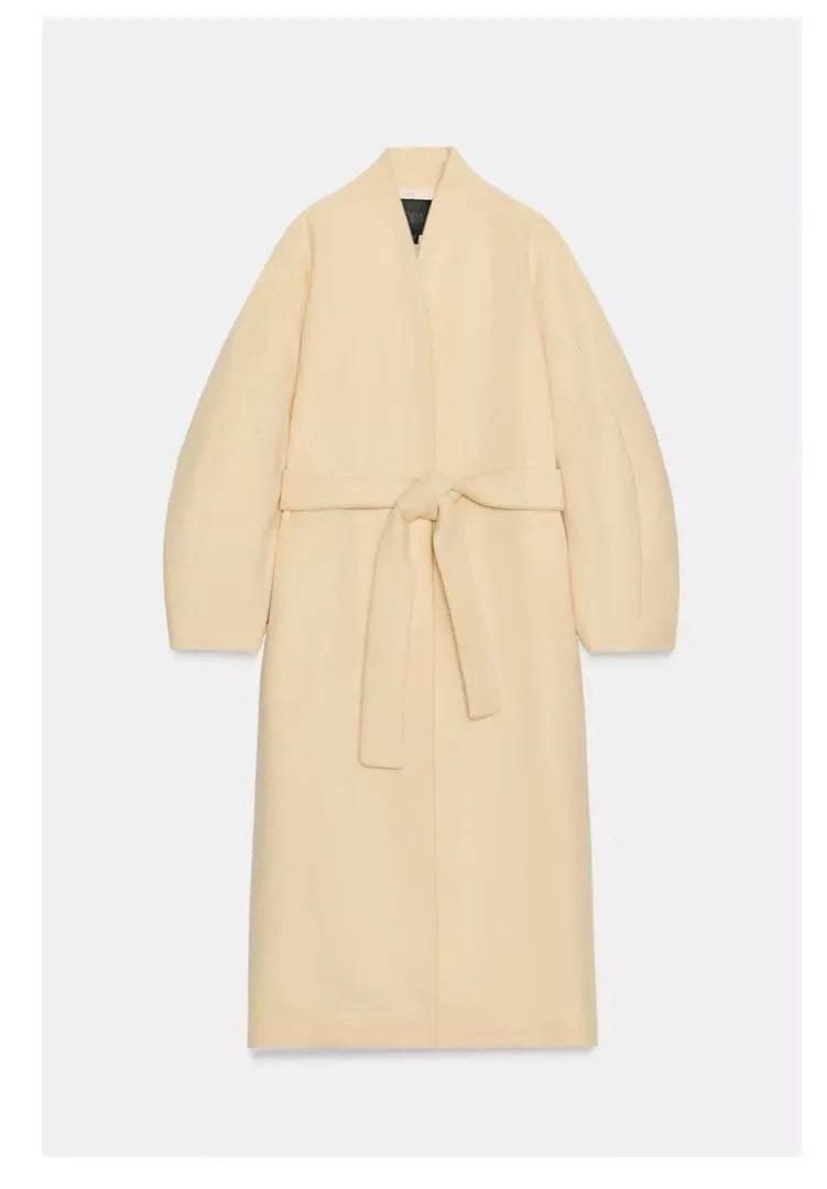 ZARA オーバーサイズウール混紡コート M