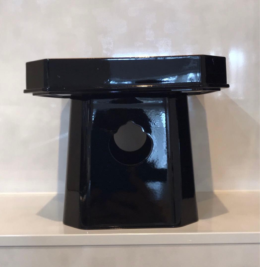 三宝 三方 供物台 丸盆付き　神台 仏具 神具