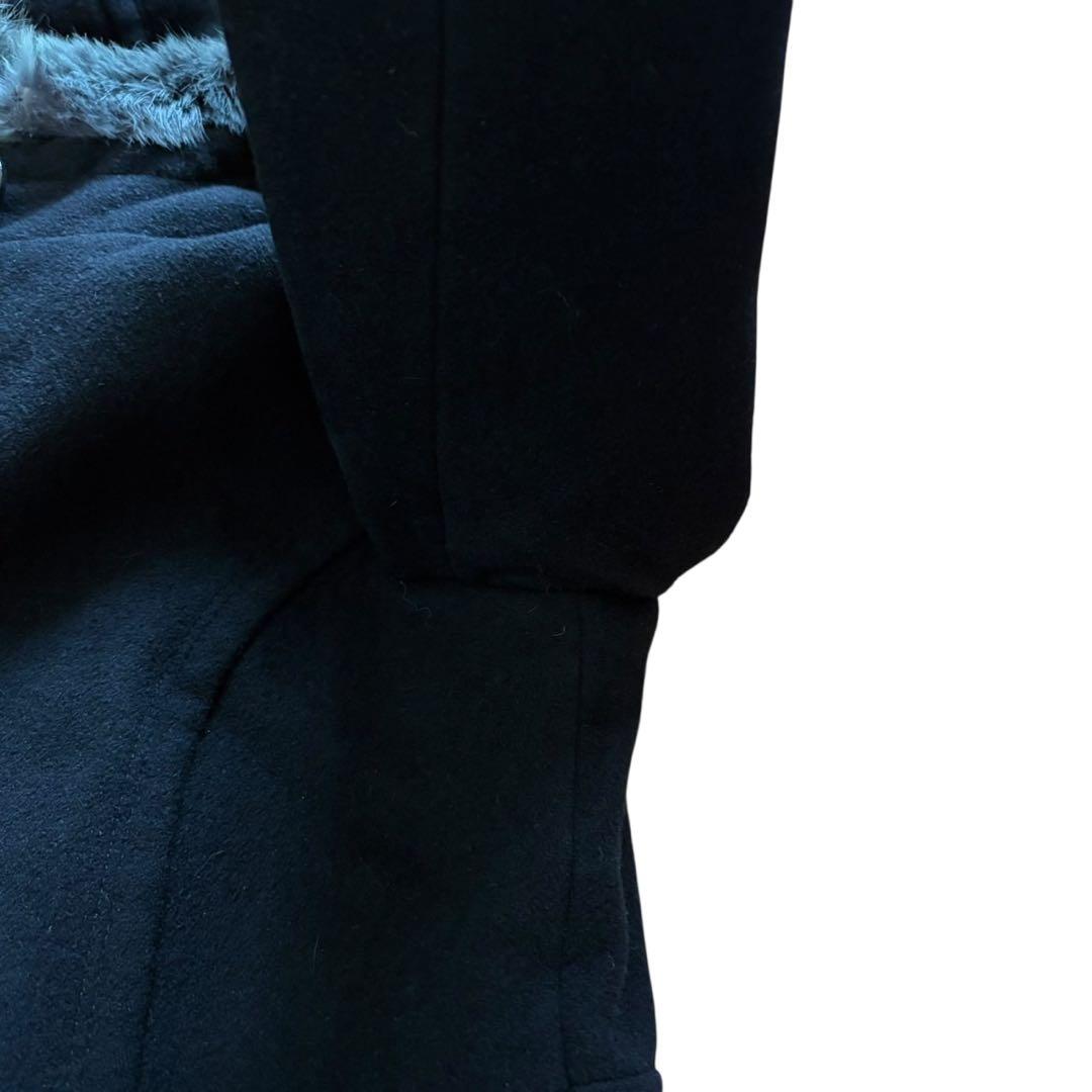 美品 バーバリーブルーレーベル アンゴラ ラビットファー コート ノバチェック