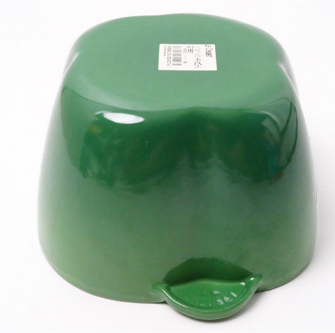 【未使用】LE CREUSET　ピーマン ココット ジェイド グリーン 18cm