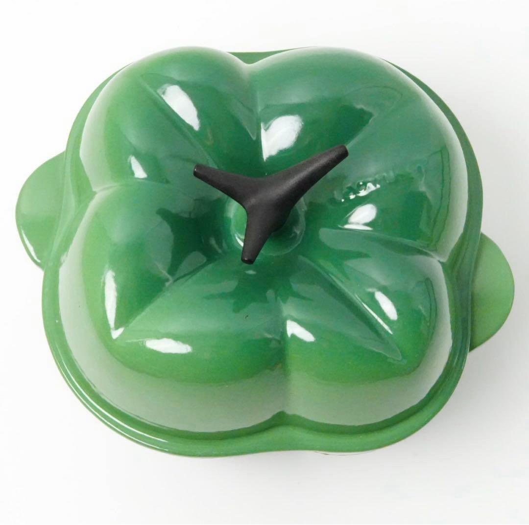 【未使用】LE CREUSET　ピーマン ココット ジェイド グリーン 18cm