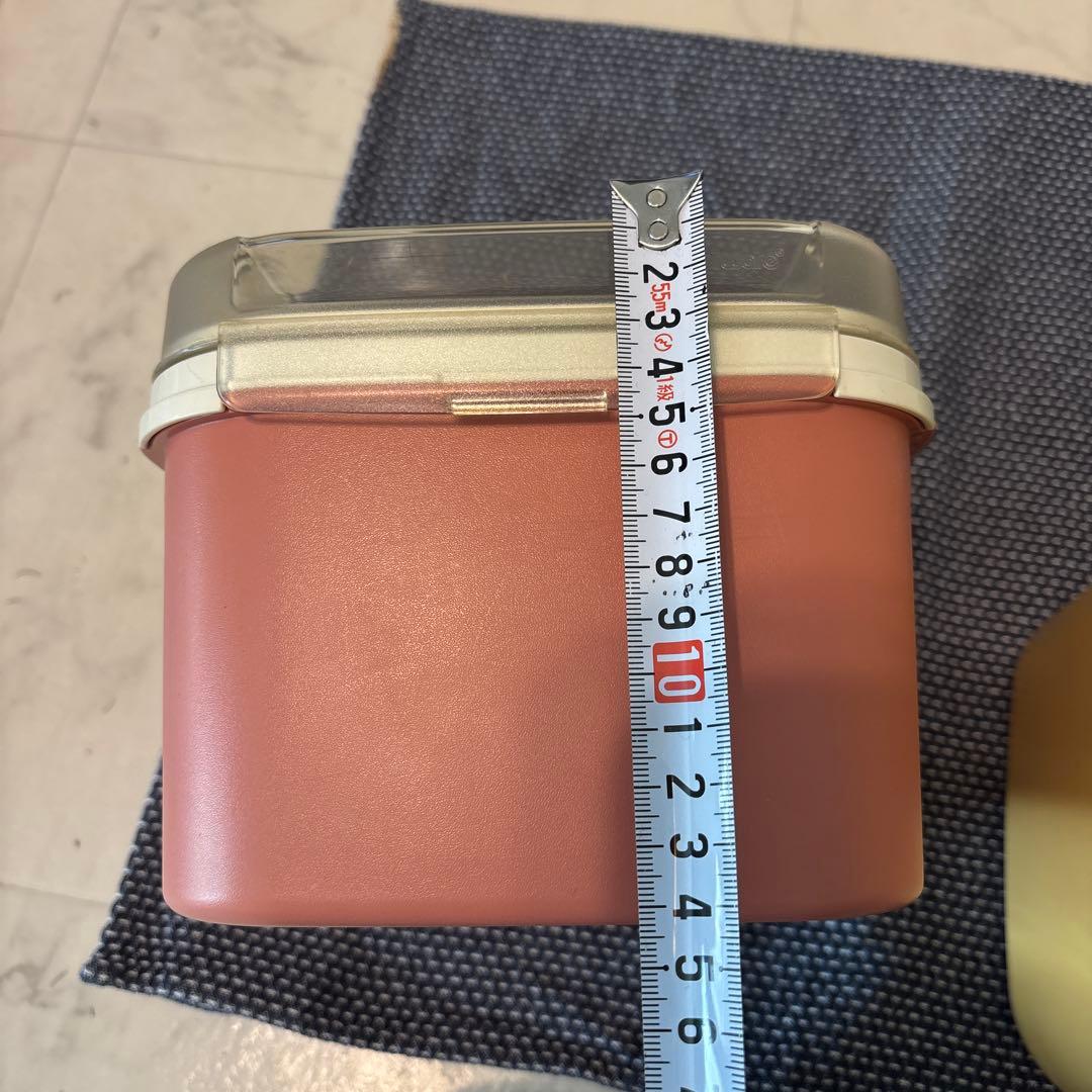 タッパーウェア　プラスチック製保存容器 2個セット　ケース