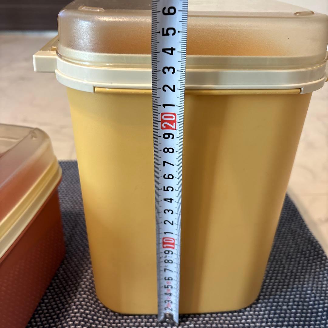 タッパーウェア　プラスチック製保存容器 2個セット　ケース