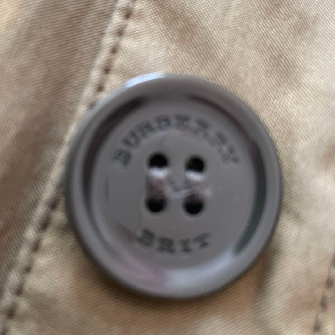 バーバリー ブリット ライナー付 コート モッズコート チェック カーキ n3b