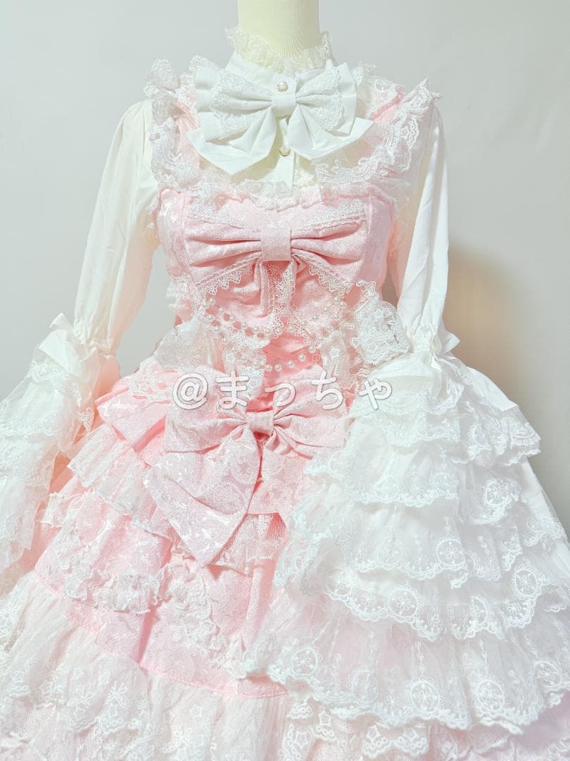 【Han Girl】Love and Heart ロリィタドレスセット ピンク