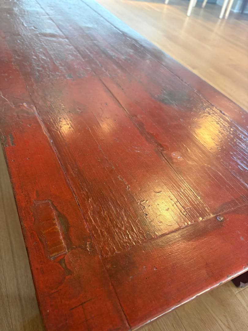 テーブル　長方形　アンティーク　中国　文机　長尺机　ローテブル　長テーブル