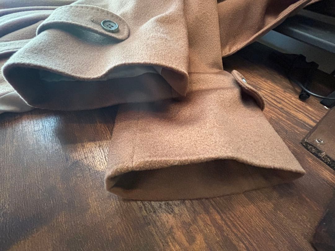 【カシミヤ100％】ロングコート　キャメル