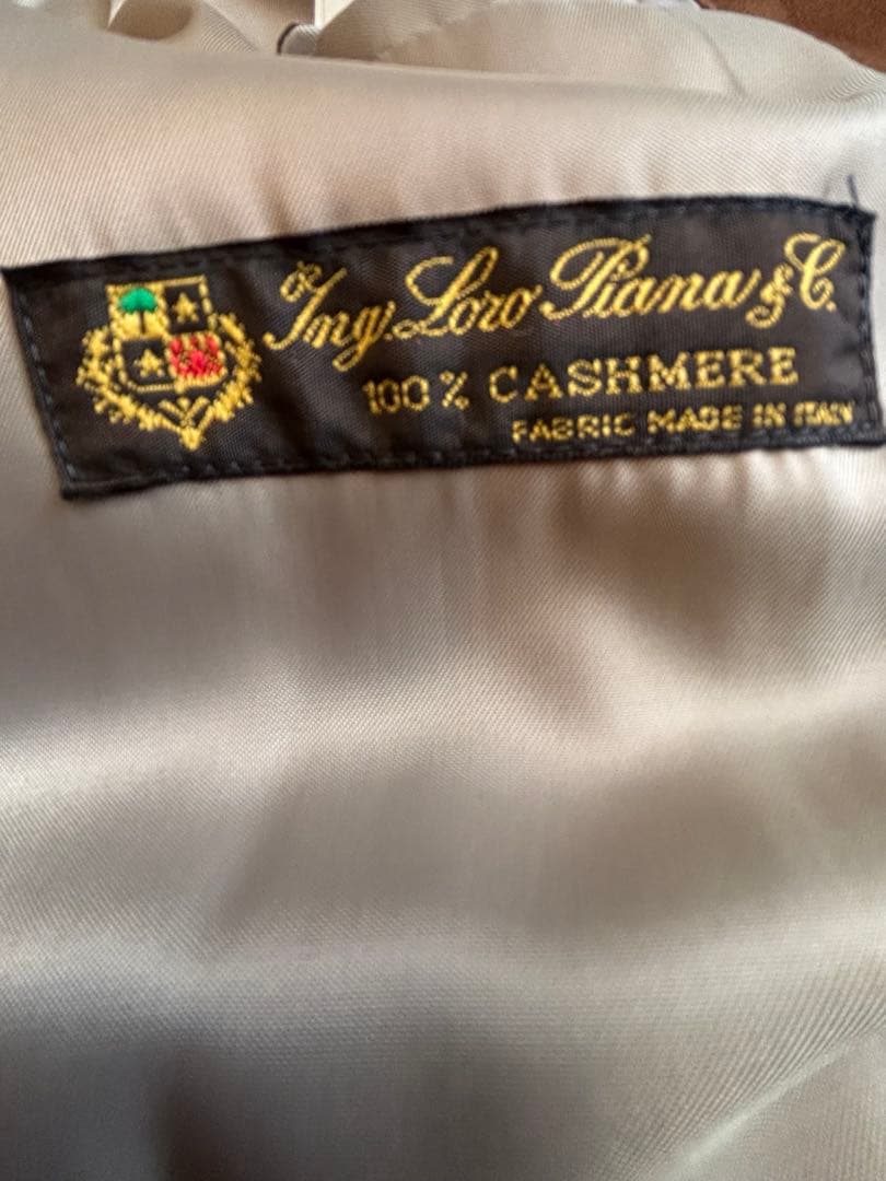 【カシミヤ100％】ロングコート　キャメル