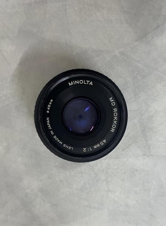 【美品】ミノルタXD + オートワインダーD +レンズ 45mm + 300mm