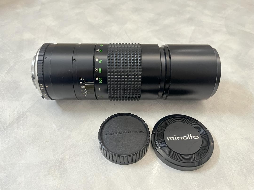 【美品】ミノルタXD + オートワインダーD +レンズ 45mm + 300mm